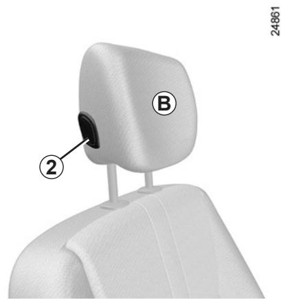 RENAULT CLIO 3 2012 - To refit the headrest - 1
