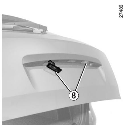 RENAULT CLIO 3 2012 - Number plate lights 8 - 1