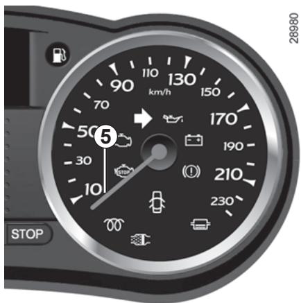 RENAULT CLIO 3 2012 - Engine oil level low warning 6 - 2