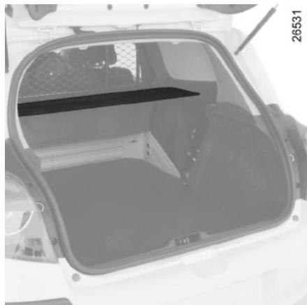 RENAULT CLIO 3 2012 - LUGGAGE COMPARTMENT COVER: utility versions - 3
