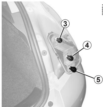 RENAULT CLIO 3 2012 - REAR LIGHTS AND SIDE LIGHTS: changing bulbs (1/4) - 3