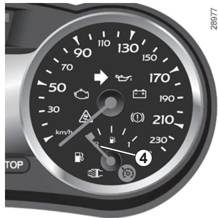 RENAULT CLIO 3 2012 - Fuel gauge 4 - 1