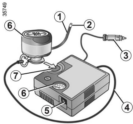 RENAULT CLIO 3 2012 - TYRE PRESSURE KIT (2/3) - 1