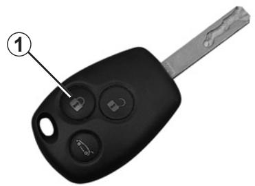 RENAULT CLIO 3 2012 - RADIO FREQUENCY REMOTE CONTROL: deadlocking - 1