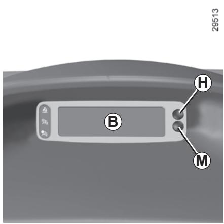 RENAULT CLIO 3 2012 - CLOCK AND EXTERIOR TEMPERATURE (2/2) - 1