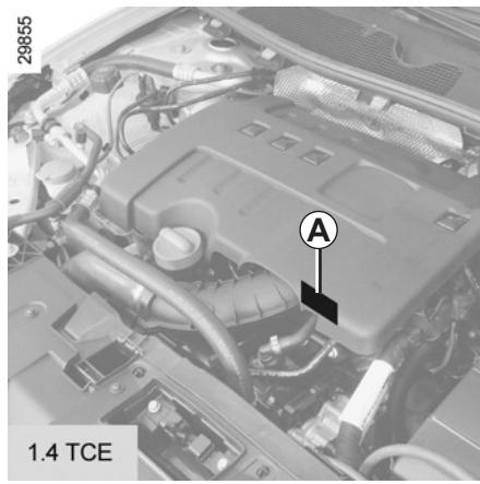 RENAULT MEGANE 3 2011 - ENGINE IDENTIFICATION PLATES (1/2) - 2