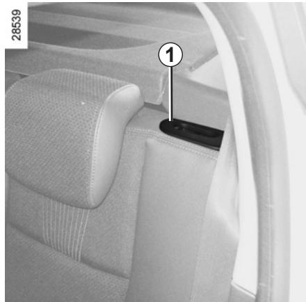 RENAULT MEGANE 3 2011 - To fold down the seatback - 1