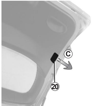 RENAULT MEGANE 3 2011 - REAR LIGHTS AND INDICATOR LIGHTS: changing bulbs (4/6) - 1