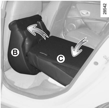 RENAULT MEGANE 3 2011 - REAR BENCH SEAT functions (3/3) - 1