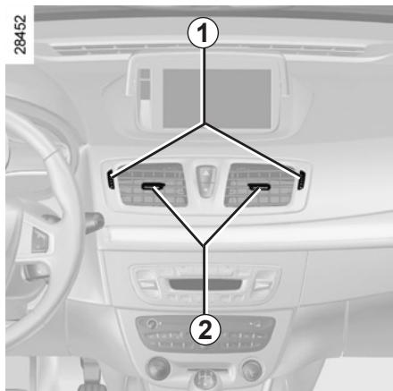 RENAULT MEGANE 3 2011 - AIR VENTs: air outlets (2/2) - 1