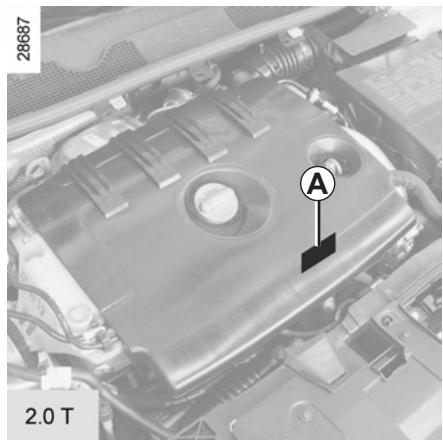RENAULT MEGANE 3 2012 - PLAQUES D'IDENTIFICATION MOTEUR (2/3) - 2