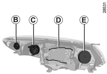 RENAULT MEGANE 3 2012 - PROJECTEURS AVANT : remplacement des lampes (2/3) - 1