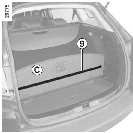 RENAULT MEGANE 3 2012 - Compartmentage du coffre (Version break) - 1