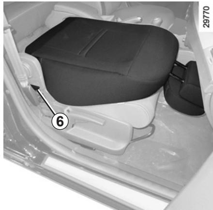 RENAULT MEGANE 3 2012 - Pour régler le siège conducteur au niveau des lombaires - 1