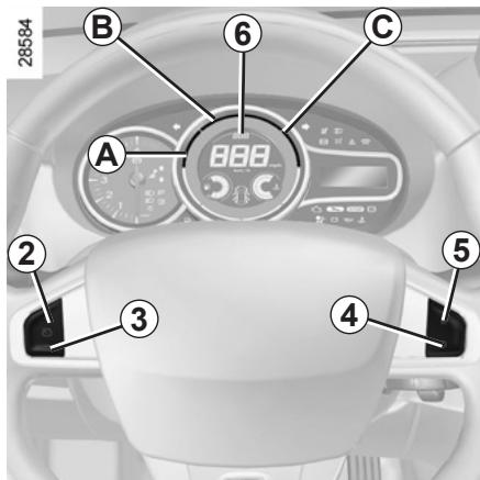 RENAULT MEGANE 3 2012 - RÉGULATEUR-LIMITEUR DE VITESSE : fonction régulateur (3/4) - 1