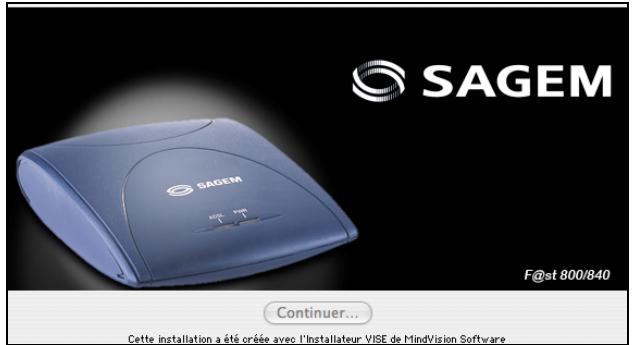 SAGEM F@ST 800 - Installation du SAGEM f@st™ 800/840 - 2