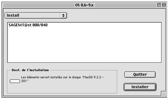 SAGEM F@ST 800 - Installation du SAGEM f@st™ 800/840 - 1