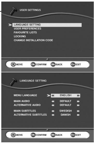 SAGEM ITD 59 - 6-1 LANGUAGE SETTING - 1