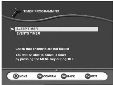 SAGEM ITD 59 - 7-9 TIMER PROGRAMMING (not available on ITD 58/59/60/68) - 1