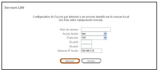 SAGEM LIVEBOX - Bouton "Ajouter" - 2