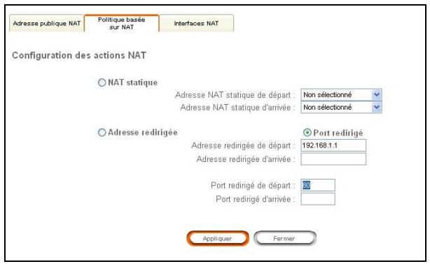 SAGEM LIVEBOX - 1) Configuration d'une action NAT - 2