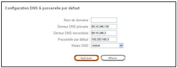SAGEM LIVEBOX - Relais DNS - 1