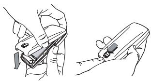 SAGEM MY X-1 - Installing the SIM card and the battery - 2