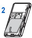 SAGEM MY301X - First use: installing the SIM card and the battery - 2