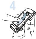 SAGEM MYV-75 - Installing the SIM card and the battery - 5