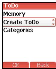 SAGEM MYV-75 - To Do menu - 1