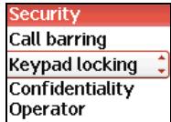 SAGEM MYV-75 - Keypad locking - 1