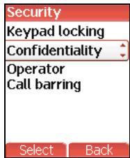 SAGEM MYV-75 - Confidentiality - 1