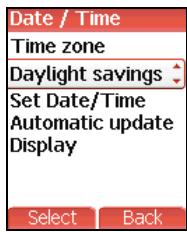 SAGEM MYV-75 - Daylight savings - 1