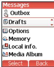 SAGEM MYV-75 - Messages - 2
