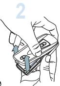 SAGEM MYV-75 - Installing the SIM card and the battery - 3