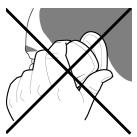 SAGEM MYX-5M - Don't obstruct the antenna with your fingers - 1