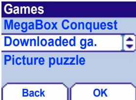 SAGEM MYX-5M - Downloaded games - 1