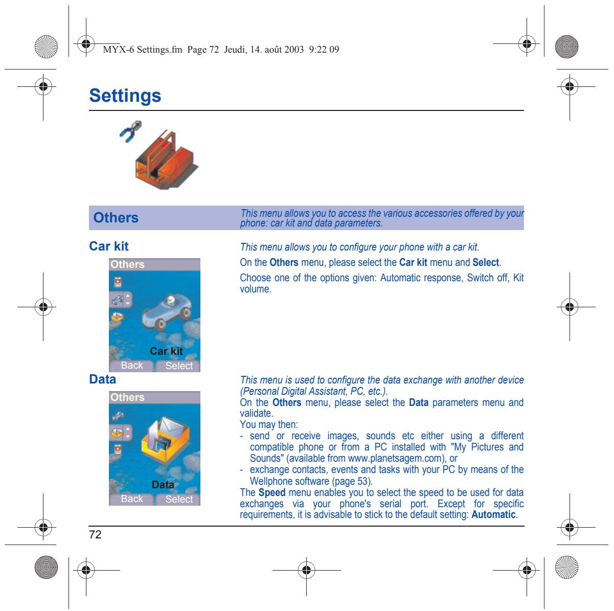 SAGEM MYX-6 - 73