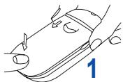 SAGEM MYZ3 - Installing the SIM card and the battery - 1