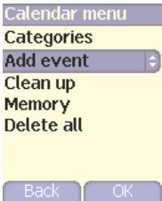 SAGEM MYZ3 - Calendar menu - 1