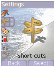 SAGEM MYZ3 - Short cuts - 1