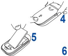 SAGEM MYZ3 - Installing the SIM card and the battery - 4