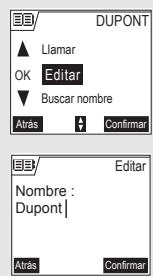 SAGEM D70H - Modificación de fichas - 1