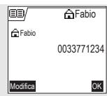 SAGEM D70H - Memorizzare un nuovo nominativo - 8