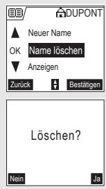 SAGEM D70H - Eintrag loschen - 1