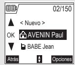 SAGEM D70H - Llamadas mediante la agenda - 1