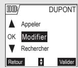SAGEM D70H - Modifier une fiche - 1