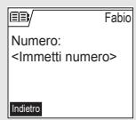 SAGEM D70H - Memorizzare un nuovo nominativo - 3