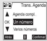 SAGEM D70H - Transferir la agenda total o parcialmente aOTHERFONO - 2