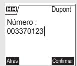 SAGEM D70H - Modificación de fichas - 2